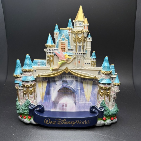Disney Other - Walt Disney World Cinderella Castle Tinker Bell 4x6 Photo Frame 3D *See notes